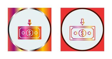 Money Down Vector Icon