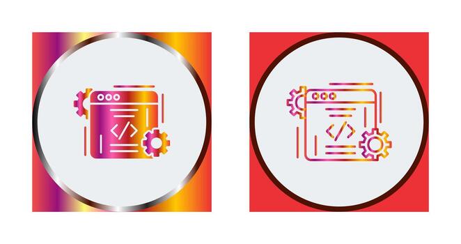 icono de vector de codificación