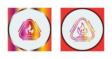 Caution Fire Vector Icon