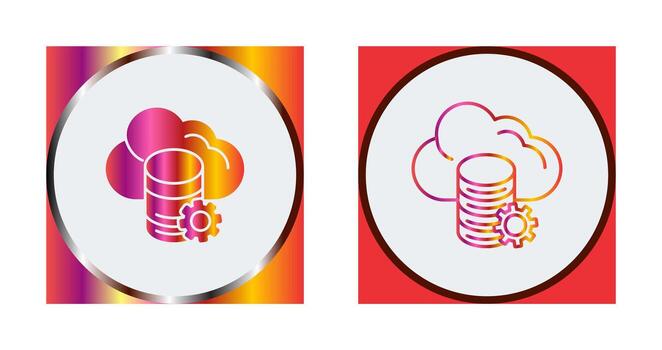 Cloud Data Vector Icon