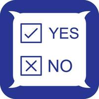 Yes No Option Vector Icon