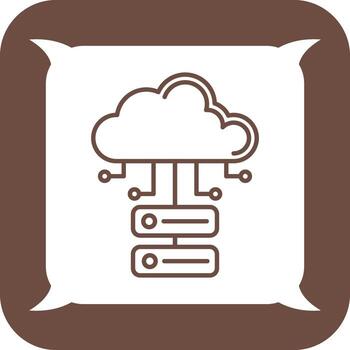 Cloud Database Vector Icon