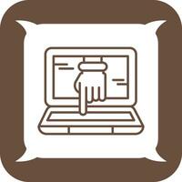 Computer Hacking Vector Icon