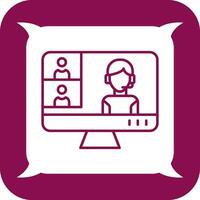 Conference video Call Vector Icon