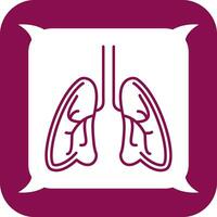 icono de vector de pulmones