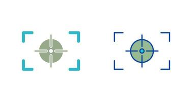 Unique Focus Horizontal Vector Icon