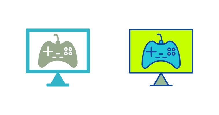 Unique Online Games Vector Icon