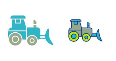 icono de vector de tractor industrial