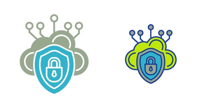 Cloud Security Vector Icon