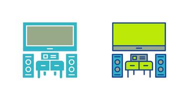 icono de vector de cine en casa