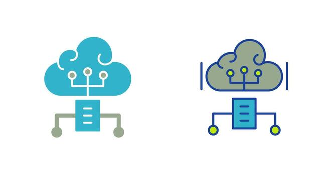 Cloud Computing Vector Icon