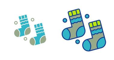 Winter Socks Vector Icon