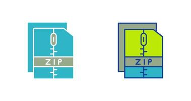 icono de vector de archivo zip