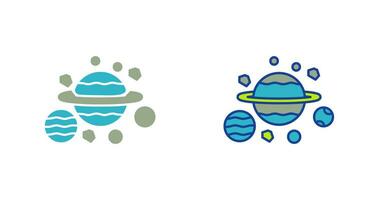 icono de vector de planetas