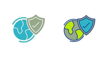 Worldwide Security Vector Icon