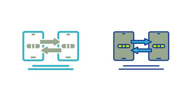 Data Synchronization Vector Icon