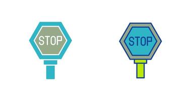 icono de vector de señal de stop