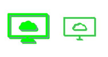 Unique Cloud System Vector Icon