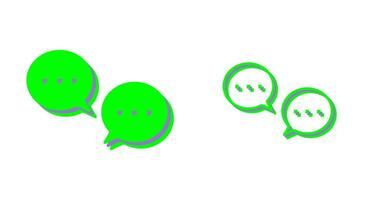 Unique Conversation Bubbles Vector Icon