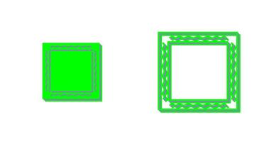 Unique Frame Vector Icon