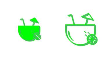 Coconut Drink Vector Icon