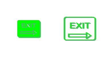 Unique Exit Vector Icon