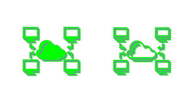 icono de vector de computadora