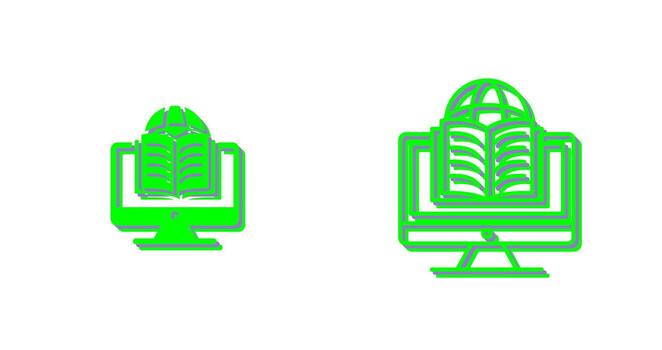 icono de vector de aprendizaje