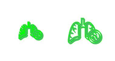 Lung Cancer Vector Icon