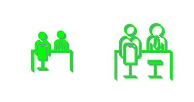 Employee Interview Vector Icon