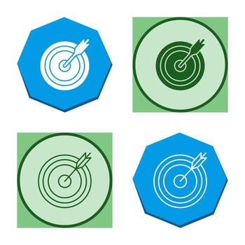 icono de vector de juego de dardos