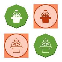 Unique Lecture Vector Icon