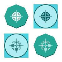 Unique Target Vector Icon