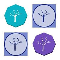 Tree with no Leaves Vector Icon