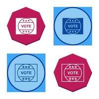 Vote Sticker Vector Icon