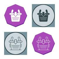 Add To Basket Vector Icon