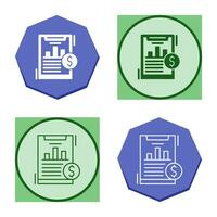 Financial Analytics Vector Icon