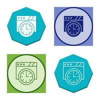 Wall Clock Vector Icon