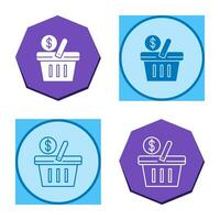 Shopping Basket Vector Icon