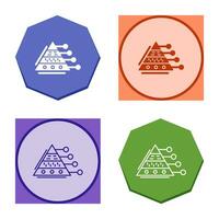 Pyramid Graph Vector Icon