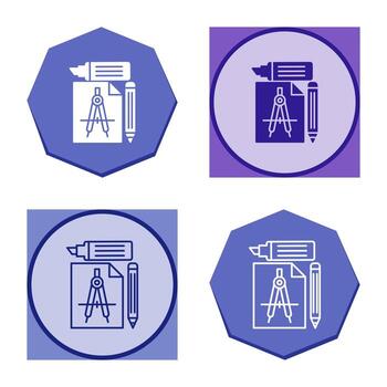 icono de vector de herramientas de estudio