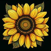 Sunflower Serenade Endless Elegance in Seamless Designs. AI generative photo