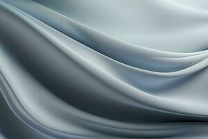 Abstract gray wavy background. 3d rendering, 3d illustration. ai generated pro photo