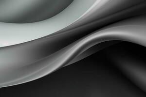 Abstract gray wavy background. 3d rendering, 3d illustration. ai generated pro photo