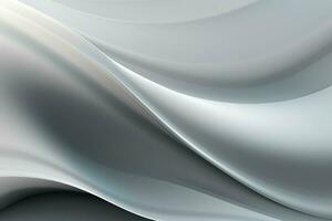 Abstract gray wavy background. 3d rendering, 3d illustration. ai generated pro photo