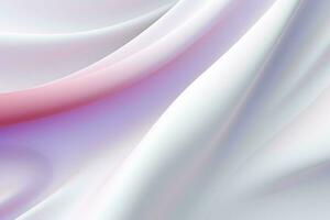 Abstract white wavy background. 3d rendering. ai generated pro photo