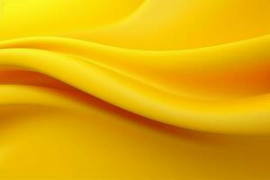 abstract yellow wavy silk background with some smooth lines in it. ai generated pro photo