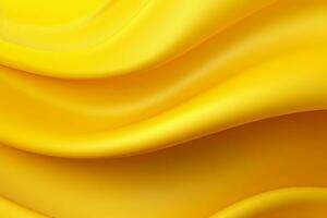 abstract yellow wavy silk background with some smooth lines in it. ai generated pro photo