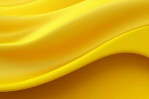 abstract yellow wavy silk background with some smooth lines in it. ai generated pro photo