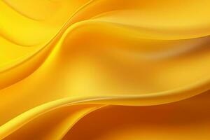 abstract yellow wavy silk background with some smooth lines in it. ai generated pro photo